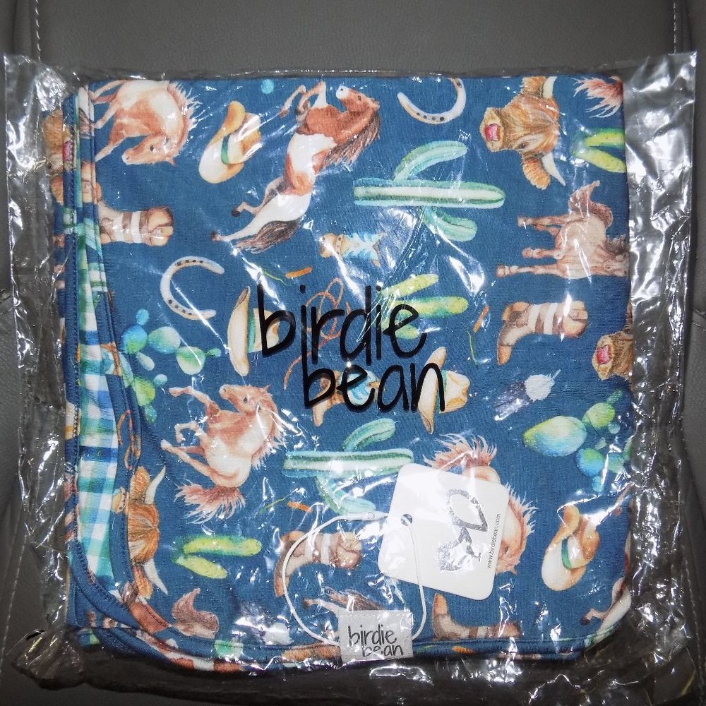 BIRDIE BEAN DALLAS 40 X 40 BAMBOO BLANKET NEW